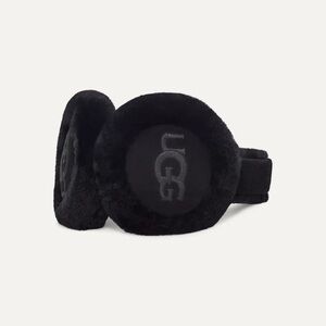 NIB UGG Sheepskin Earmuffs - Embroidery Black
